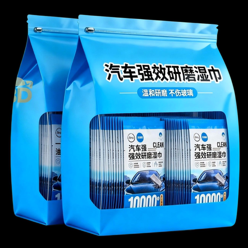 汽车玻璃油膜镀膜研磨巾氧化铈不伤车窗镀膜强效去污雨刮清洁湿巾
