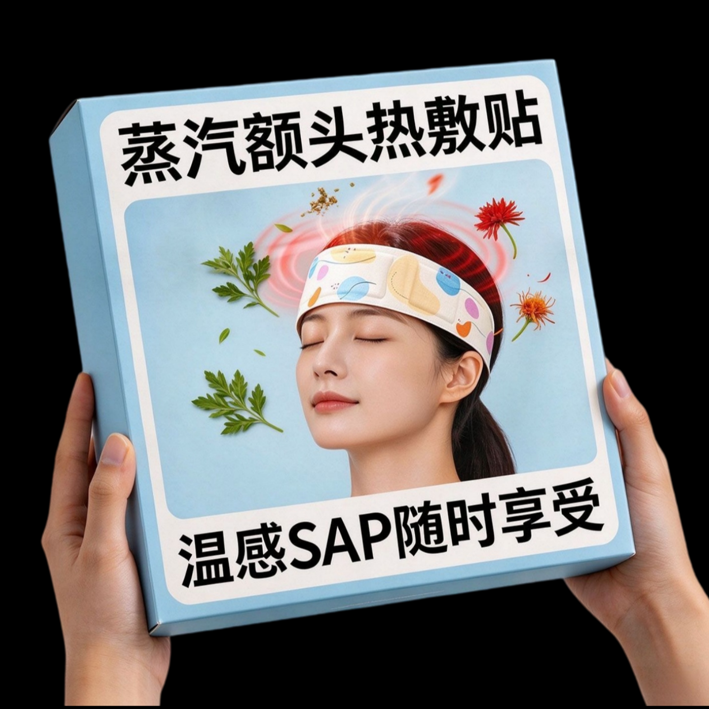 热敷舒缓头部蒸气发热暖宝宝贴冬季保暖防寒护额头暖贴月子暖头贴