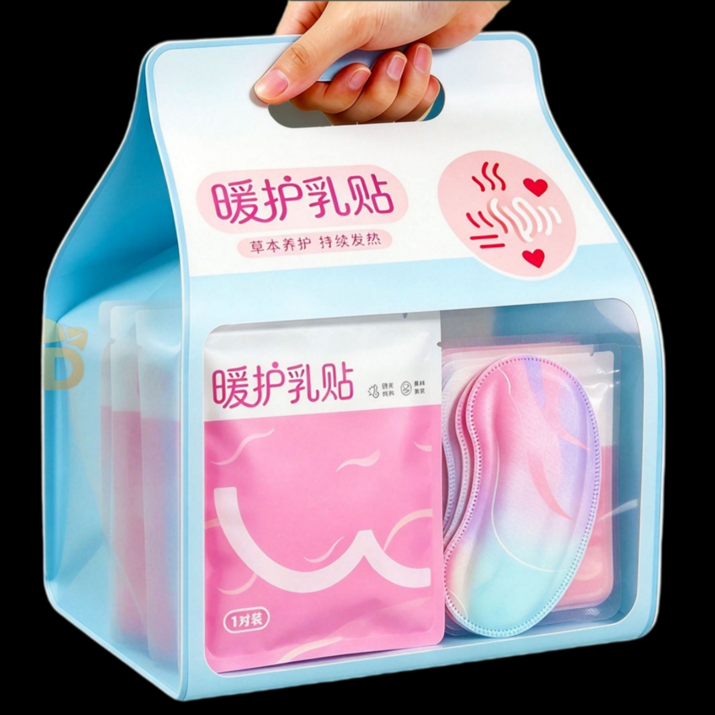 草本蒸汽暖护乳贴自发热恒温温敷舒缓经期胸部手足透气亲肤护理贴