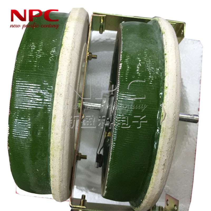 1000W双联瓷盘电阻BC1-2-500W10RJ大功率可调滑动圆盘绕线变阻器
