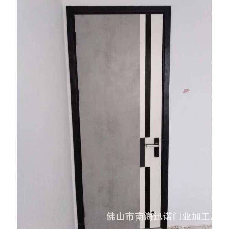 佛山迅诺门业加工 欧式灰色免漆房门实木复合门新中式入户大门