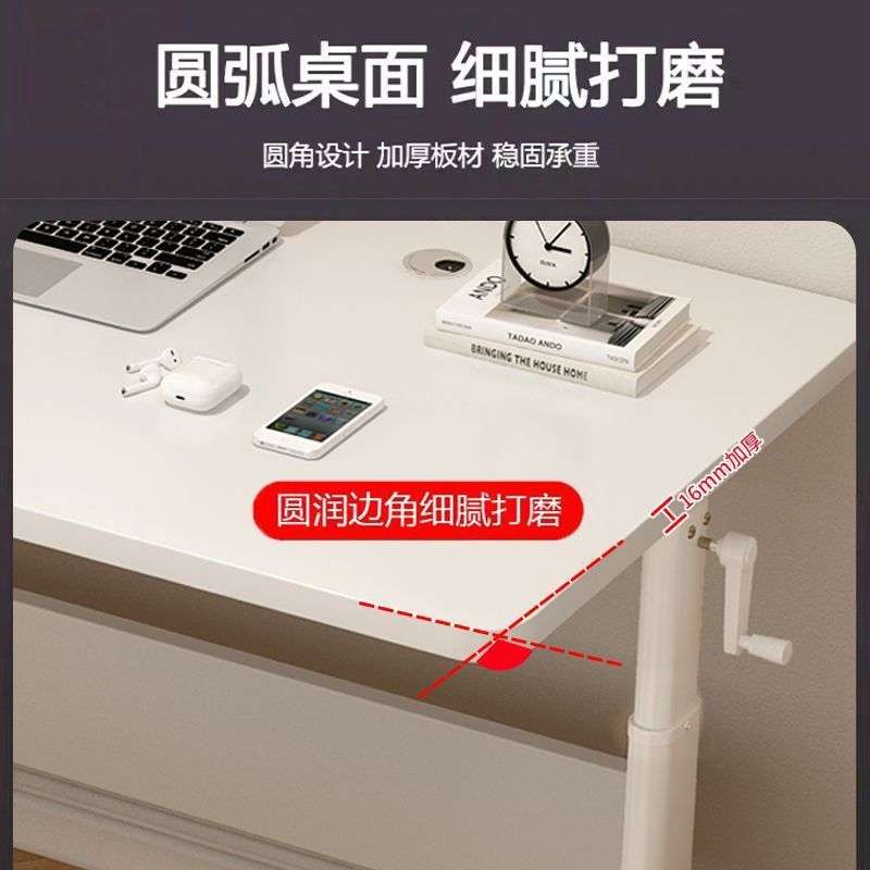 贝肯特升降桌手摇升降桌电脑桌学习桌书桌家用台式写字桌电脑桌厂