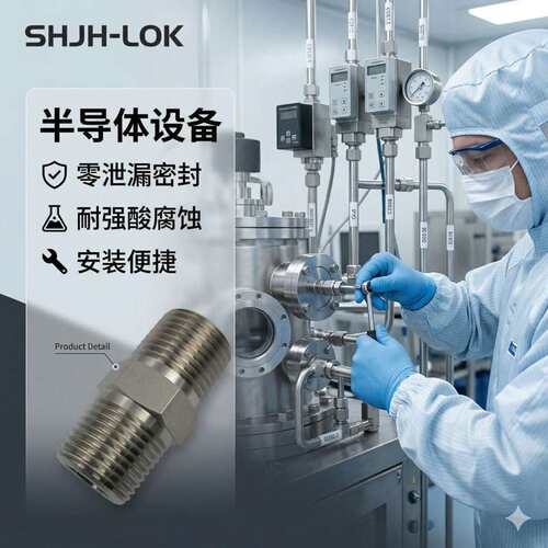 替换世伟洛克管螺纹六角对丝接头双头外丝SS-2-HN-RT零泄露316L