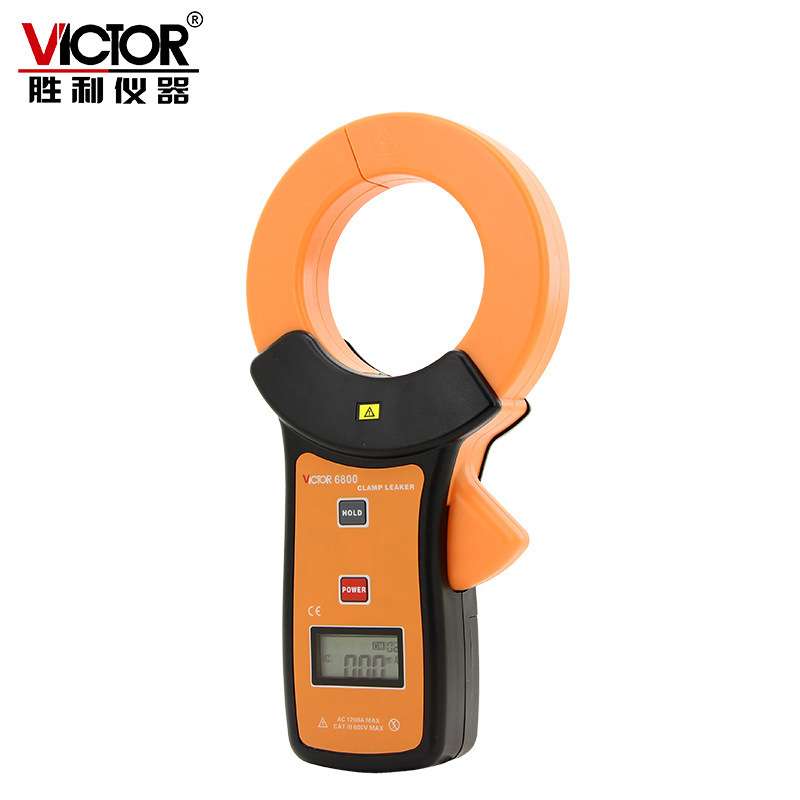Victor/胜利 钳形泄漏电流表VC6800 毫安级钳形表 泄露钳形万用表