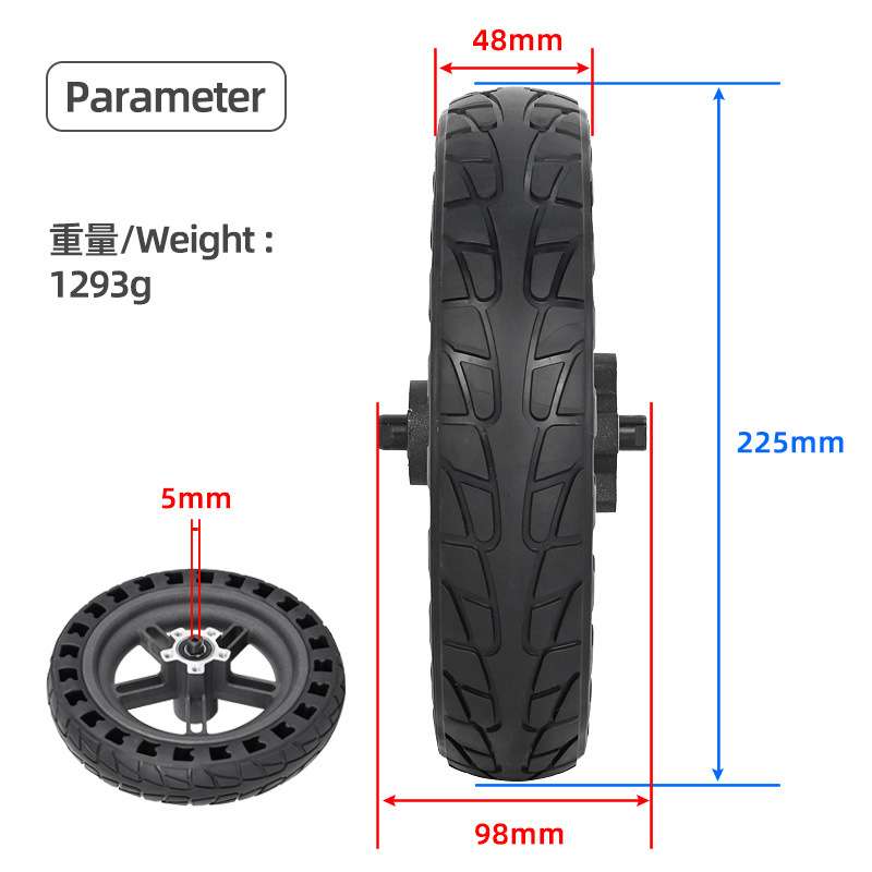 跨境8.5寸M365pro pro2 pro3实心减震蜂窝电动滑板车轮胎轮毂