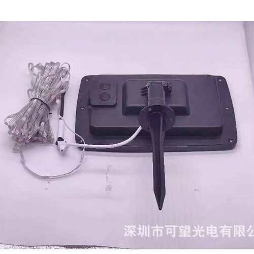 跨境皮线幻彩灯串铜线防水10灯户外庭院灯圣诞装饰太阳能led灯带
