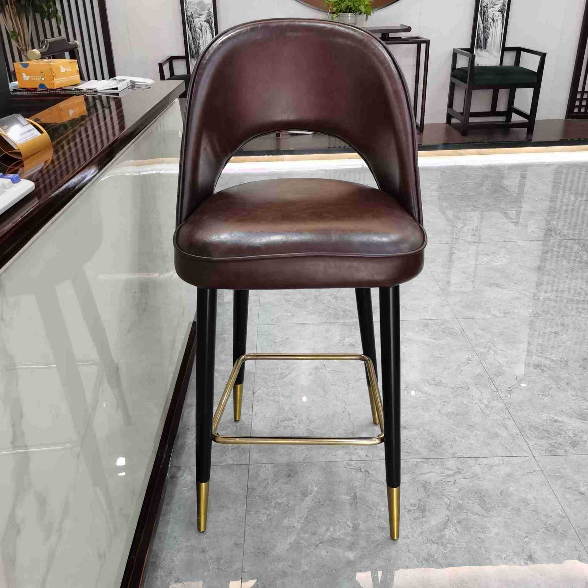 顺德厂家 酒店酒吧吧台实木吧椅高脚木椅子酒吧椅子休闲高脚凳