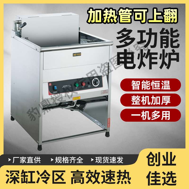 豹鼎立式商用电炸炉电炸锅油炸锅恒温炸炉炸鸡炉油条机摆摊炸串