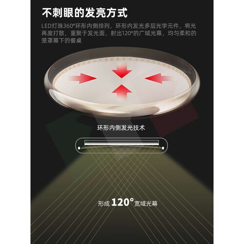 EFE&konig餐吊系列 极简现代led吧台三头餐厅吊灯 意式饭