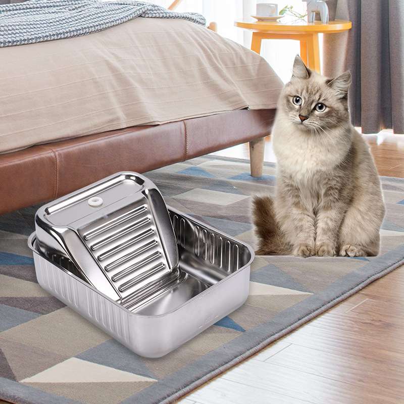 跨境不锈钢猫饮水机水霸宠物智能饮水机镜面自动循环活水喂食器