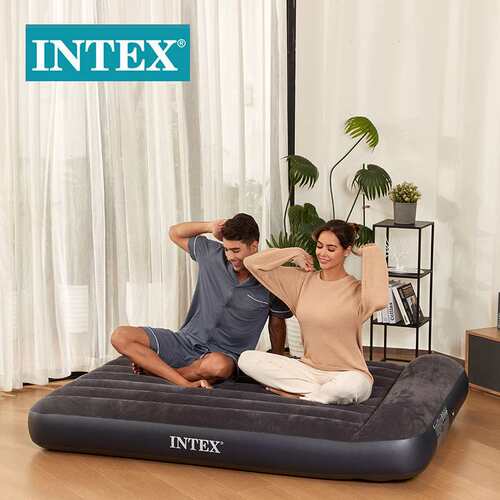 INTEX充气床垫双人气垫床单人加大简易便携加厚内置枕头充气床