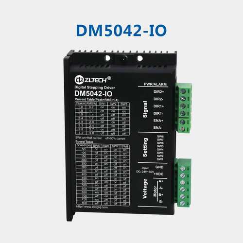 中菱科技57步进电机驱动器DM5042-IO两相马达自发脉冲IO速度调节