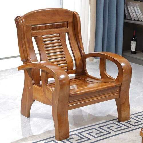 全实木沙发茶几组合出租房家用农村老式木头木质双人三人位木沙发