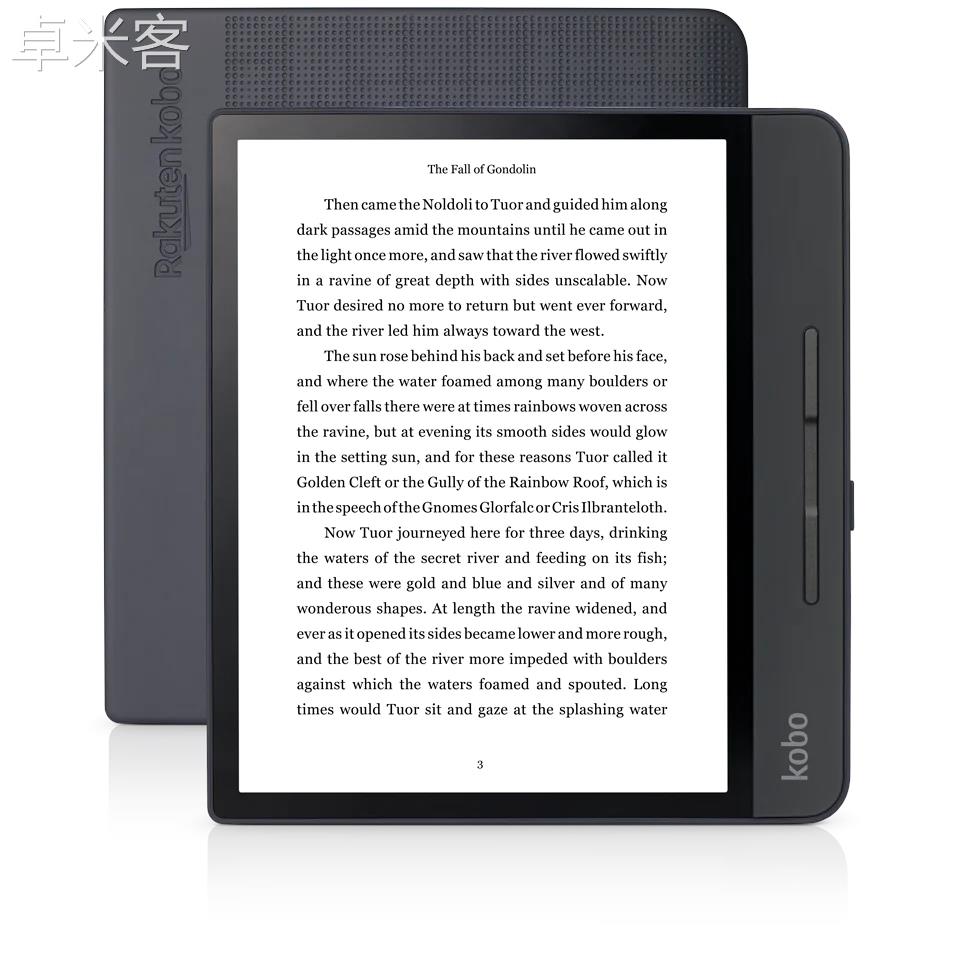 卓米客KOBO Forma 8寸300PPI高清电子书阅读器纯平防水冷暖灯墨水