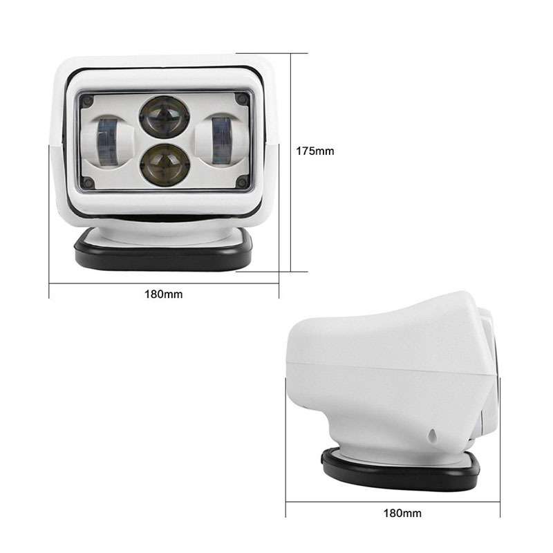 厂家 龙版 60W led汽车遥控探照灯工作灯游艇探照灯户外射灯