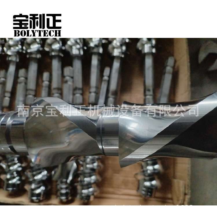 75厂家制作双螺杆挤出机配件料筒耐磨合金筒体换衬套料筒螺纹套