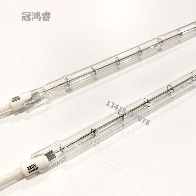 红外线灯单管透明600W 420MM注塑机烧结炉220VIR加热灯管吹瓶机灯