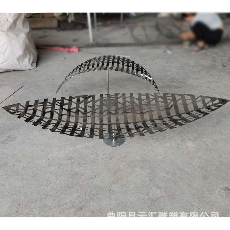 不锈钢镂空花朵雕塑户外公园林景观小区铁艺荷花门头打卡装饰摆件