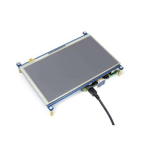 微雪 树莓派4B 显示屏 Raspberry pi 7寸电阻屏 HDMI屏幕 IPS屏