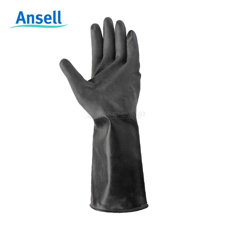 安思尔Ansell 38-514丁基橡胶防化手套化学品机械防护灵巧