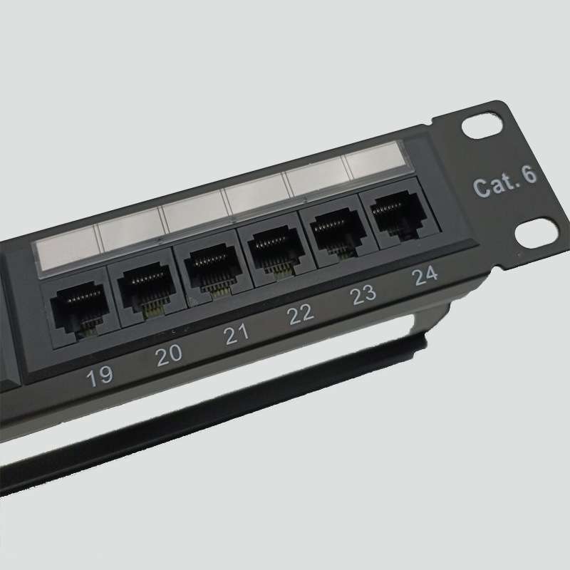 Cat6六类24口1U非屏蔽配线架 Cat6非屏蔽网络配线架