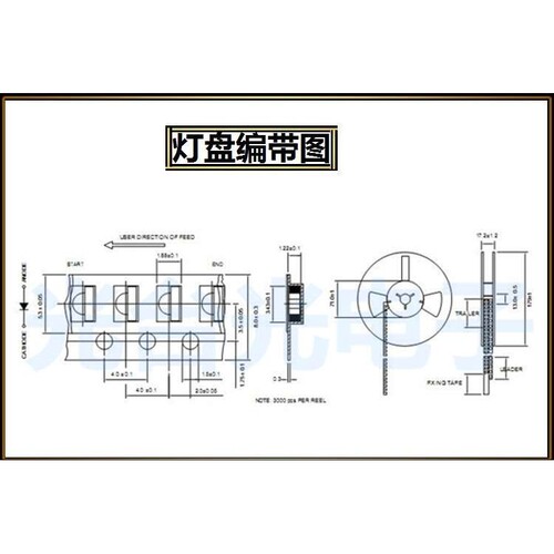 侧发光led二极管LED灯珠贴片灯1206灯珠侧面1204黄绿普绿色灯3210