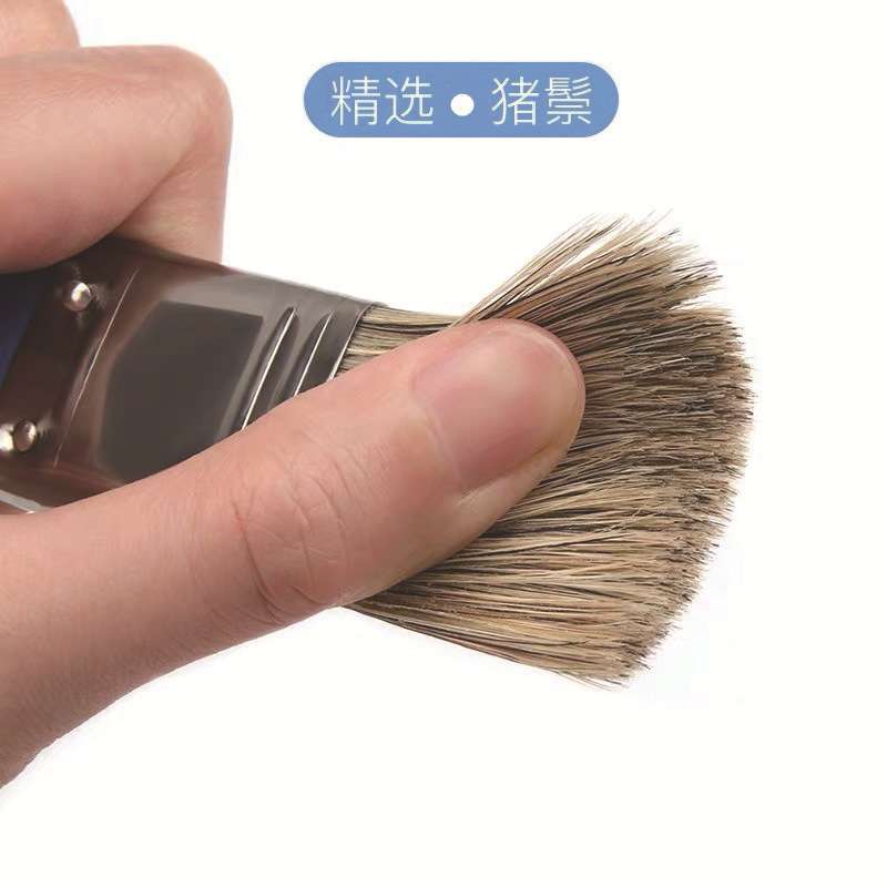 老人头13支装水粉笔套装丙烯油画水彩画笔扇形笔勾线笔排笔颜料刷