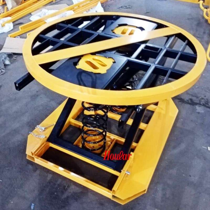 可移动Z2001圆形自重升降弹簧固定平台自动弹簧式升降平台提升机