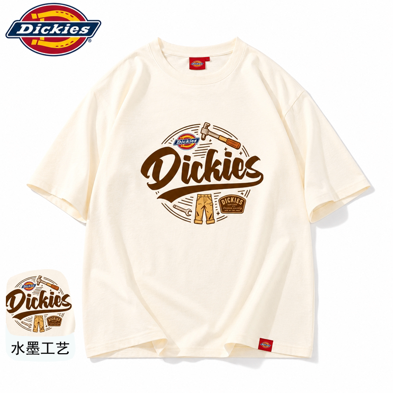 Dickies纯棉短袖t恤男2026新款夏宽松百搭迪克斯重磅美式上衣情侣