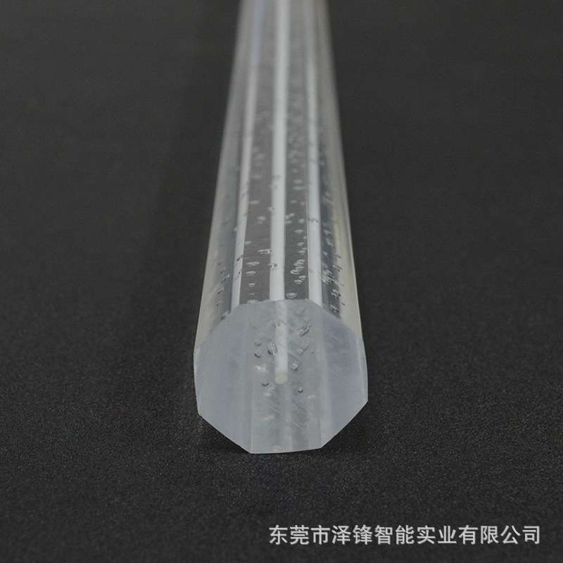 厂家直供 PMMA导光棒 气泡棒 有机玻璃棒材 亚克力导光异型材