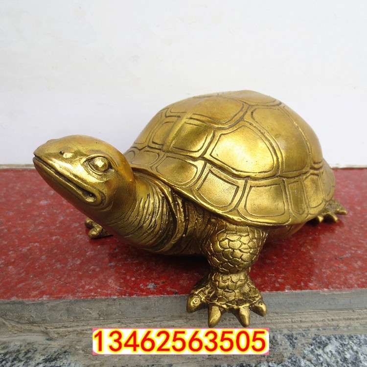 纯铜乌龟摆件大号龟长寿龟金钱龟家居装饰工艺品客厅摆放品