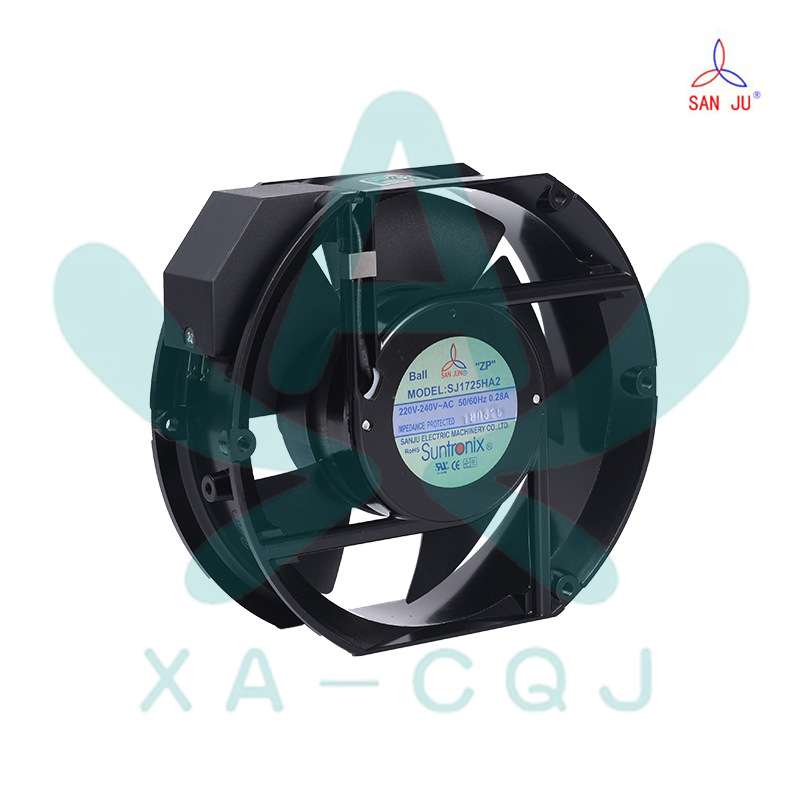 三巨SJ1725HA2BT 17251 220V 0.28A滚珠插片式 电箱 设备散热风扇