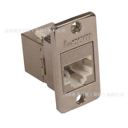 L-COM ECF504-SC6-MINI 6类微型RJ45耦合器套件 屏蔽 连接器现货