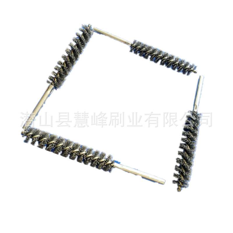 磨料丝去毛刺锥形孔清扫除锈钢丝tube brush扭丝管子刷小试管刷子
