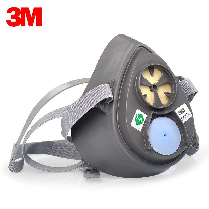 3M 3200防尘面具 工业粉尘煤矿打磨电焊雾霾防尘面具 中号半面具