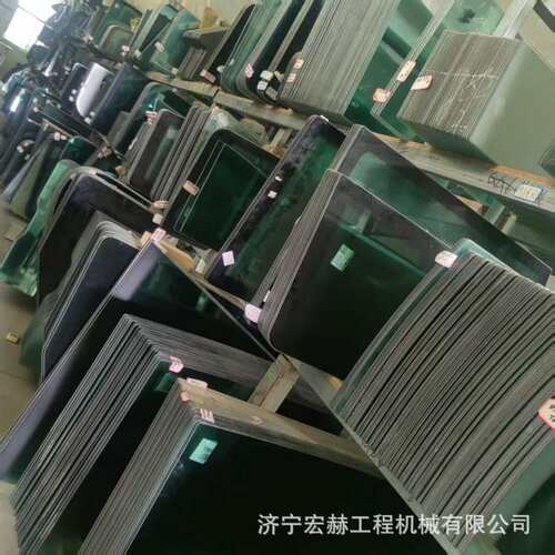 压路机驾驶室玻璃XS263J 223J 223E XS202钢化 左前侧 夹胶 前档