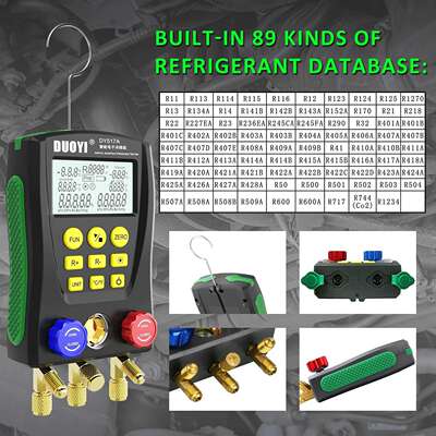 DY517A Digital manifold gauge refrigeration pressure tester