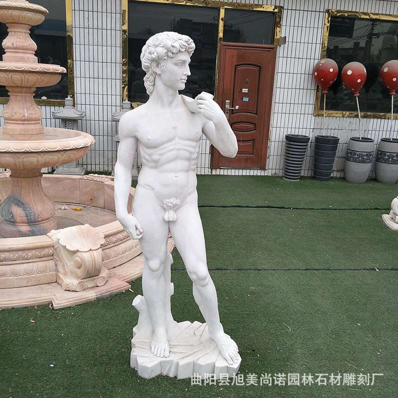 旭美厂家供应西方大卫人物雕塑欧式名人雕像户外小区广场人物摆件