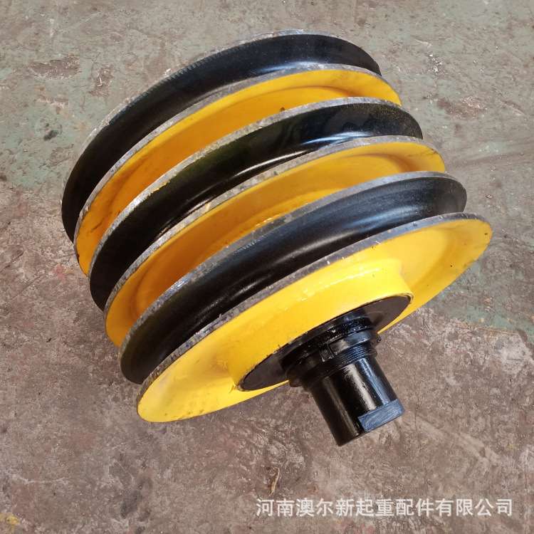 长期   行车铸铁铸钢滑轮片 单双梁起重机滑轮组 定滑轮组