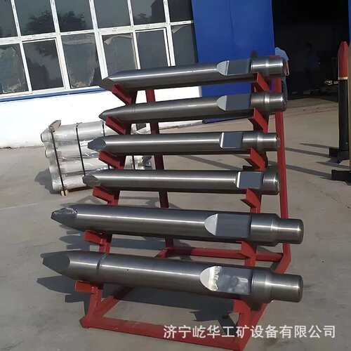 厂家供应 挖掘机破碎锤钎杆 45/68/75/100/锻打/圆锥开槽钎杆
