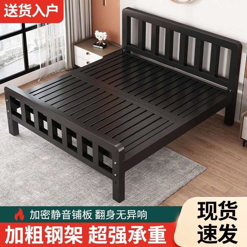 铁架床特厚加厚铁床组装铁艺床加粗加厚铁床骨架卧室轻奢简易铁床