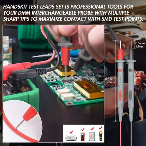 现货 万用表笔套装1000V 10A CAT III 电工维修工具