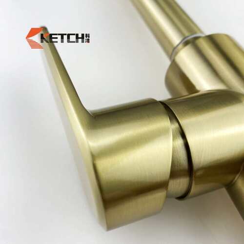 Mid-eastStainless Steel 201 Brush Gold Hot Cold Kitchen Taps
