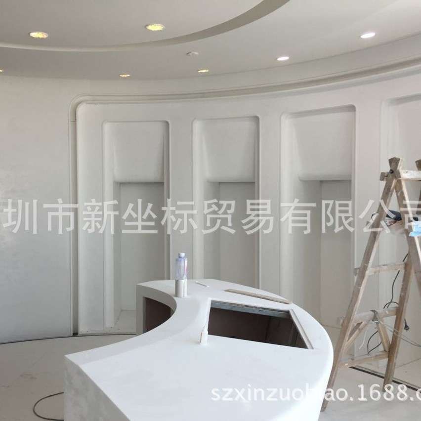 深圳/广州/珠海人造石厂银行接待台/柜台机热弯成型无缝拼接