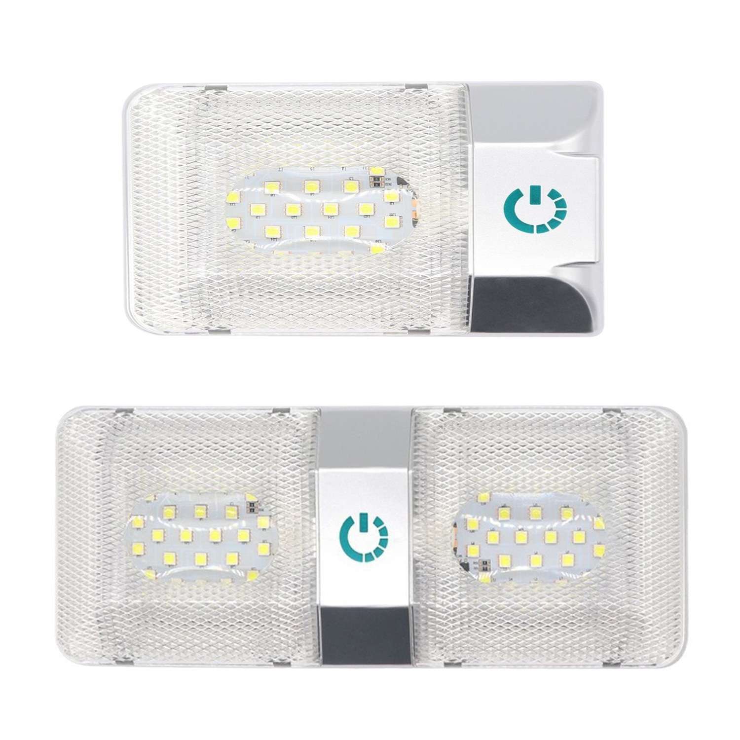 三色房车灯车厢灯12-18V阅读灯120LED汽车货车房车游艇驾驶室灯