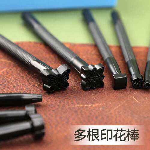 多规格印花冲皮雕工具橡胶安装锤子组合套装 皮艺制作皮革工具