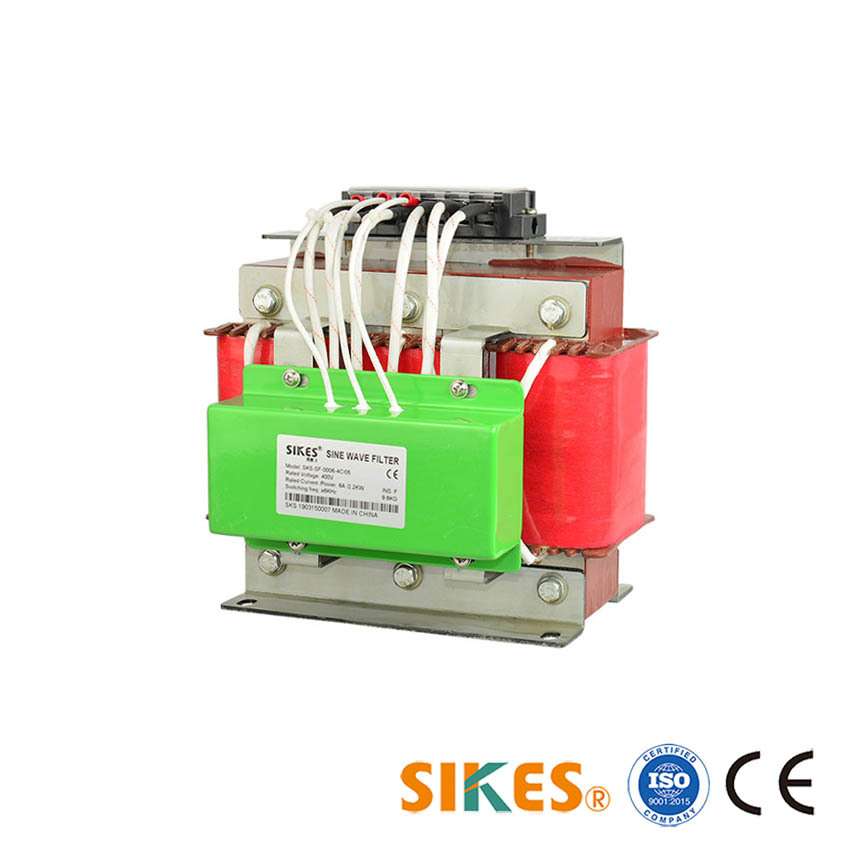 正弦波滤波器用于解决马达发热,噪音,烧马达等 2.2kw 6A 380V