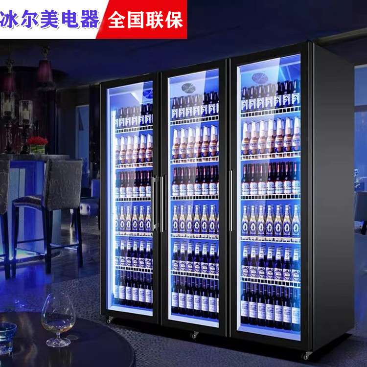 啤酒柜单双三门立式冰柜网红啤酒柜商用饮料冰箱冷饮柜酒吧酒水柜