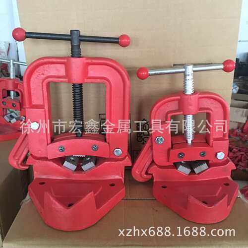 西班牙管子台虎钳压力钳龙门架龙门钳西式台虎钳1寸2寸3寸4寸