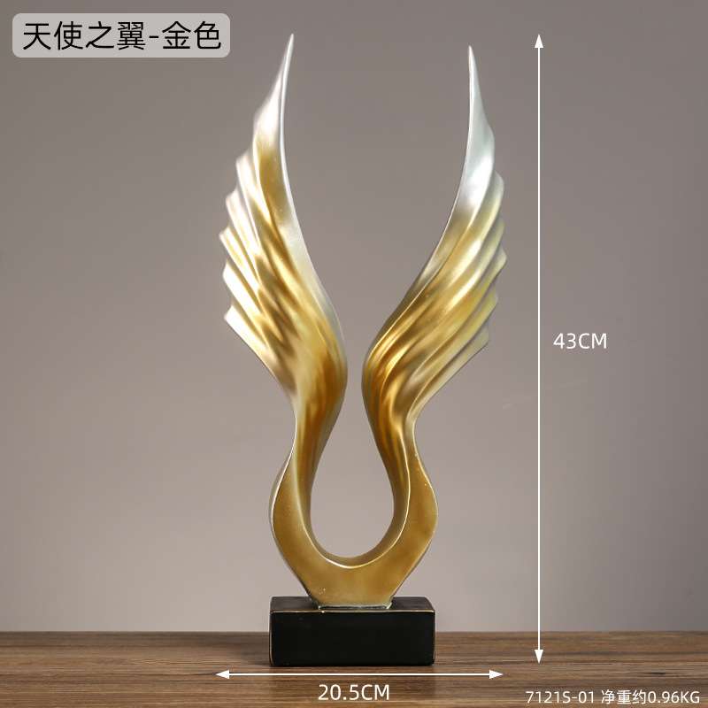 大展宏图老鹰摆件大鹏展翅天使之翼工艺品电视柜酒柜样板房装饰品